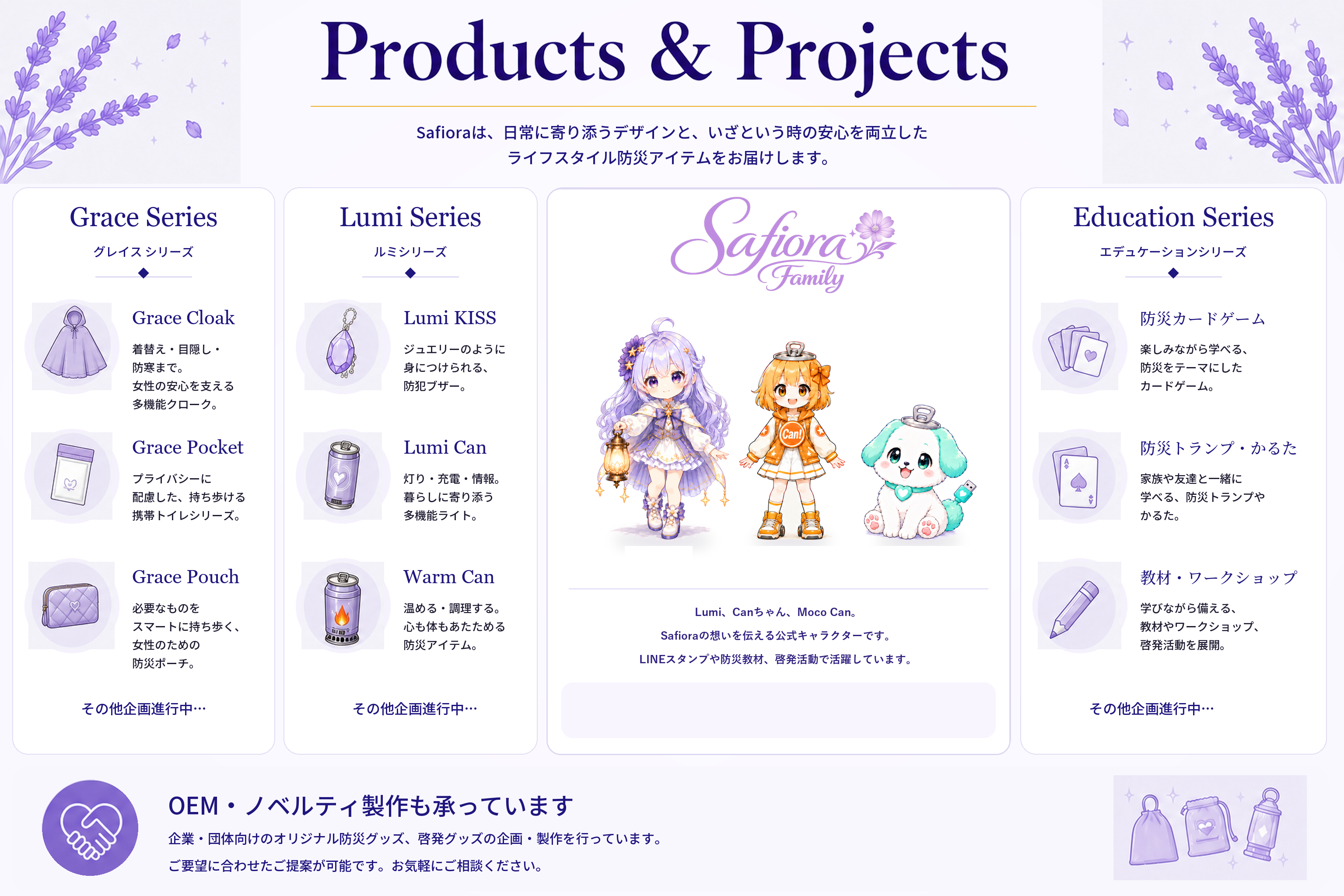 Safiora FamilyのLumi、Canちゃん、Moco Can